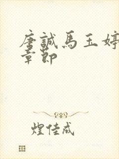 唐诚马玉婷最新章节封面