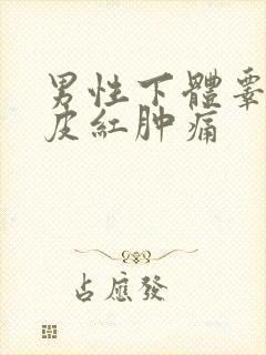 男性下体睾丸表皮红肿痛