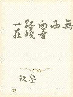 一路向西无删减在线看封面