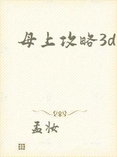 母上攻略3d封面