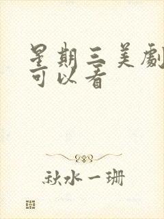 星期三美剧在哪可以看