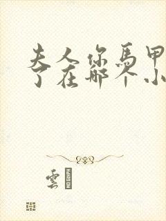 夫人你马甲又掉了在哪个小说软件可以看