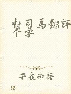 对司马懿评价十个字封面