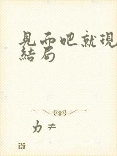 见面吧就现在大结局封面