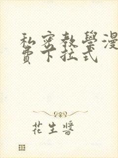 私密教学漫画免费下拉式