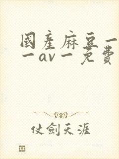 国产麻豆一精品一av一免费观看