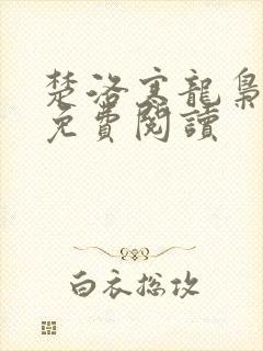 楚洛寒龙枭小说免费阅读封面