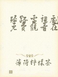 归路电视剧全集免费观看在线播放