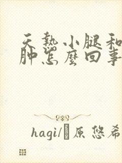 天热小腿和脚浮肿怎么回事正常人