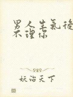 男人生气后一直不理你