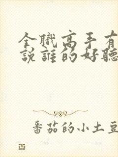 全职高手有声小说谁的好听封面