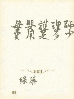 母婴护理师培训费用是多少