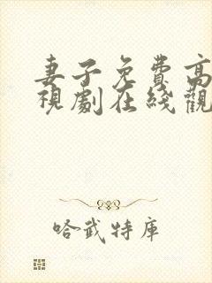 妻子免费高清电视剧在线观看韩剧