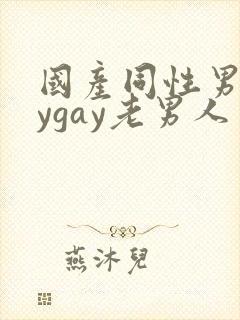 国产同性男gaygay老男人