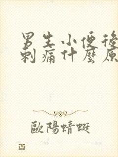 男生小便后尿道刺痛什么原因怎么办封面