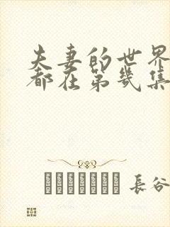 夫妻的世界吻戏都在第几集