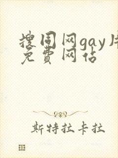 搜同网gay片免费网站