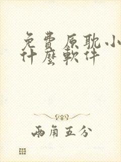 免费原耽小说用什么软件封面