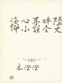 浅心耳畔陆闻林仰小说全文阅读