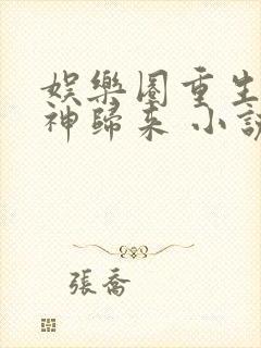 娱乐圈重生之女神归来 小说