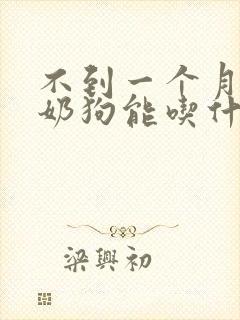 不到一个月的小奶狗能吃什么