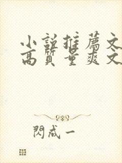 小说推荐文笔好高质量爽文