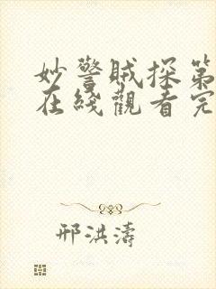 妙警贼探第二季在线观看完整免费