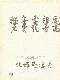 轻年电视剧全集免费观看高清