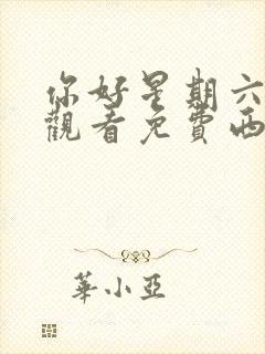 你好星期六在线观看免费西瓜