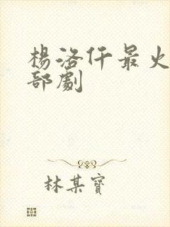 杨洛仟最火的三部剧