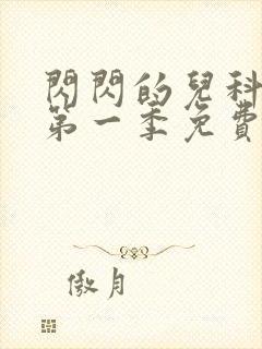 闪闪的儿科医生第一季免费观看