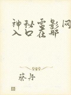 神秘电影网页版入口在哪封面