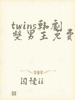 twins韩剧双男主免费观看