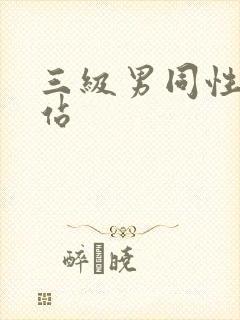 三级男同性恋网站封面