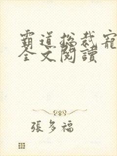 霸道总裁宠上天全文阅读