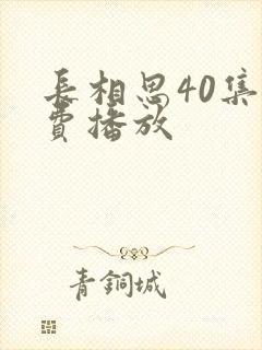 长相思40集免费播放