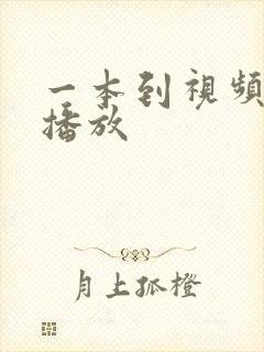 一本到视频在线播放