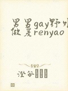 男男gay野外做爰renyao封面