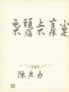 龟头上有小颗粒不痛不痒是怎么了封面