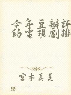 今年豆瓣评分高的电视剧排行榜