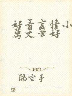 好看言情小说推荐文笔好