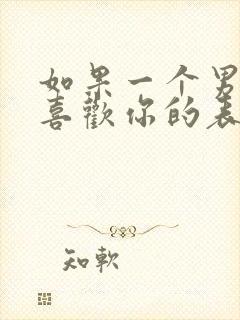 如果一个男孩子喜欢你的表现