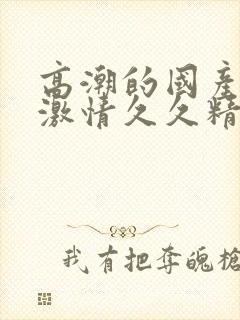 高潮的国产毛片激情久久精品