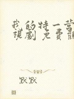 我的特一营 电视剧 免费观看封面