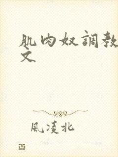 肌肉奴调教sm文封面