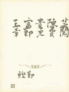 王富贵陈芸最新章节免费阅读