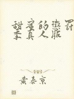 甜蜜的惩罚第2季真人版