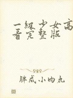 一级少女高清观看完整版封面