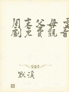 周末父母 电视剧免费观看封面