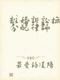 离婚诉讼抚养权分配律师